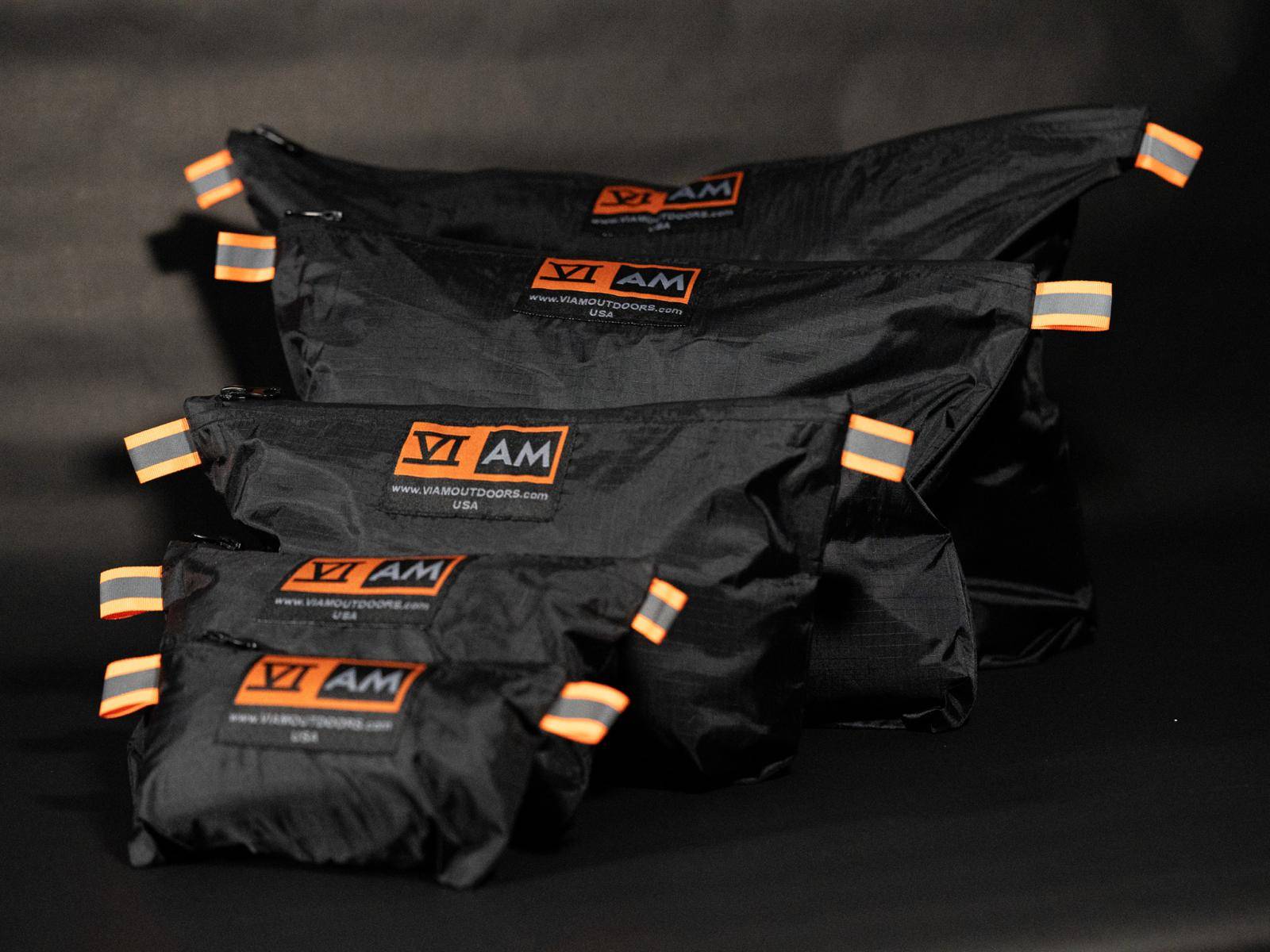 B3’s set of 5 – lightweight Organizer Pouches Top Load