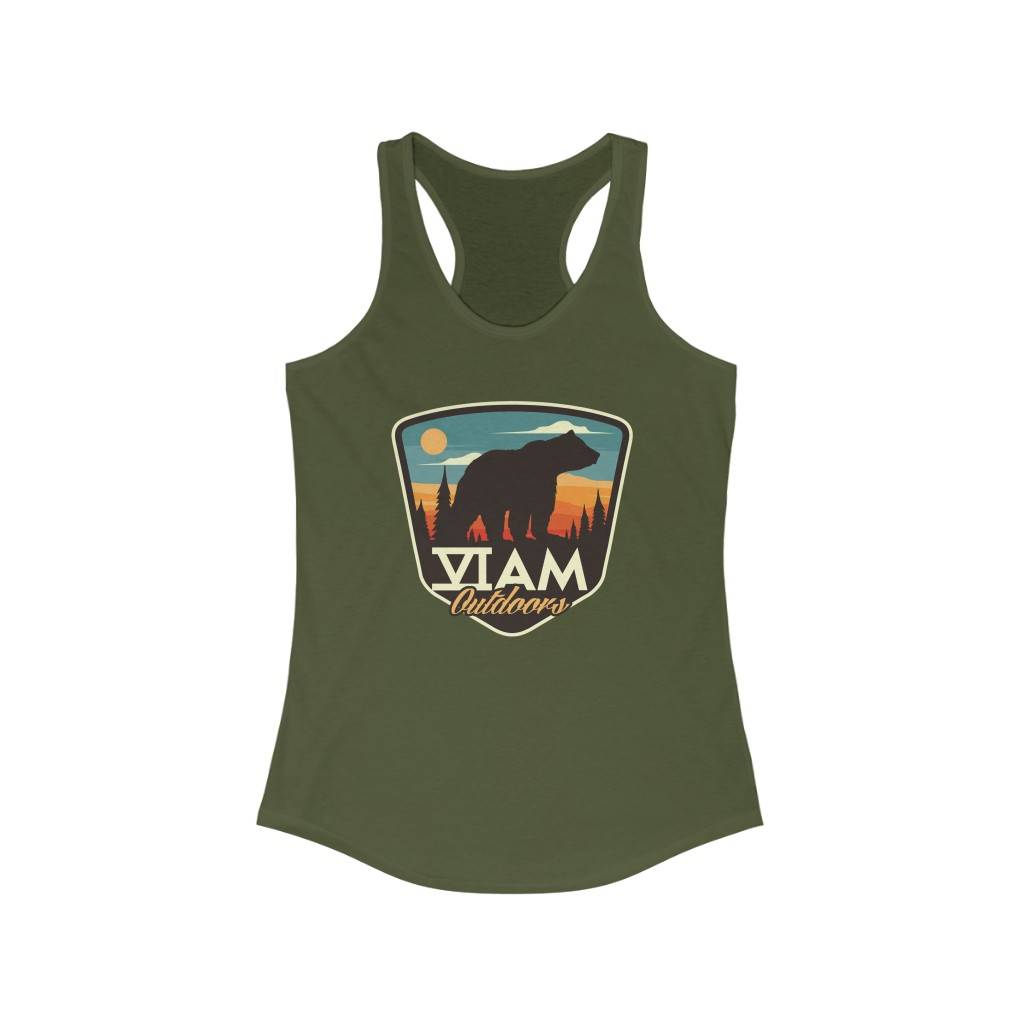 Bear Emblem Women’s Ideal Racerback Tank
