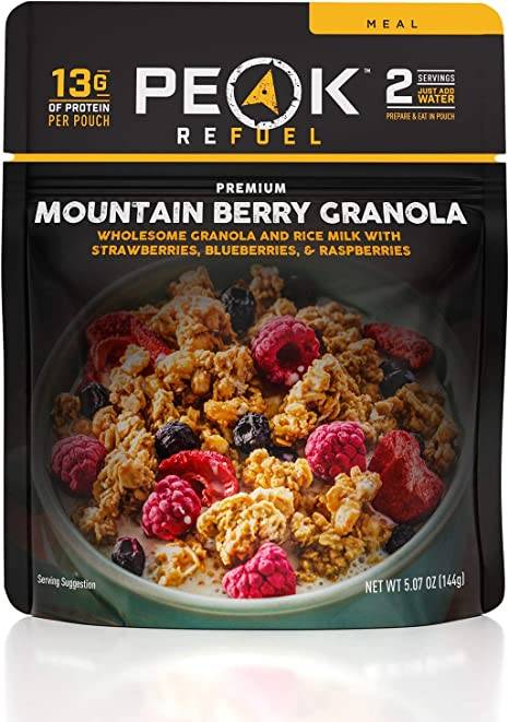 Peak Refuel Mountain Berry Granola with Rice Milk – 2 Servings
