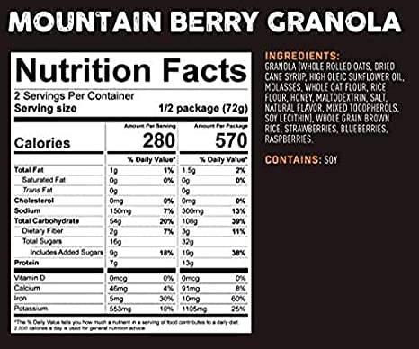 Peak Refuel Mountain Berry Granola with Rice Milk – 2 Servings