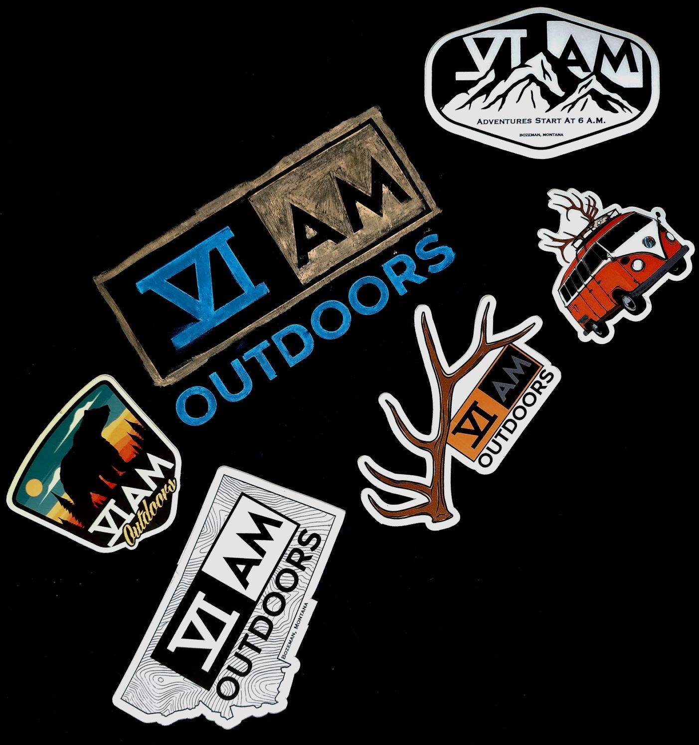 Outdoor Sticker Set, Outdoorsmen Stickers